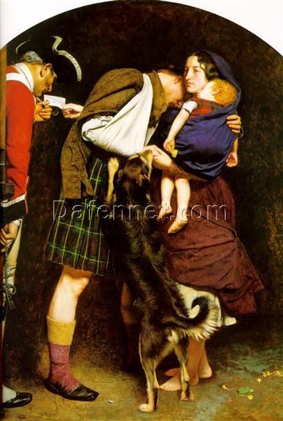 Striking Hand – Painted Replica of John Everett Millais’ “The Order of Release” (1852 – 1853) – High – Quality Romantic Genre Oil Painting from Dafen Village Studios for Art Aficionados Searching for Historic Masterpieces on Google