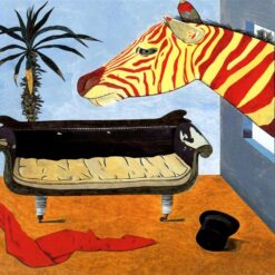 Hand - Painted "The Painter's Room" Inspired Surrealist Interior Oil Painting by Dafen Village Studios - A Must for Art Aficionados