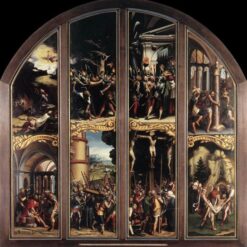 Powerful 'The Passion' Inspired Religious Oil Painting - Hand - painted in Dafen Village Studio, Emulating Hans Holbein the Younger's c.1525 Northern Renaissance Style
