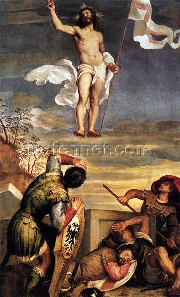 The Resurrection by Titian – Mannerist Religious Oil Painting Reproduction