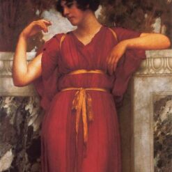 Authentic - looking 'John William Godward Inspired' Oil Painting of 'The Ring' from 1898, Hand - crafted in Dafen Village for Neoclassical Genre Painting and Fine Art Collectors
