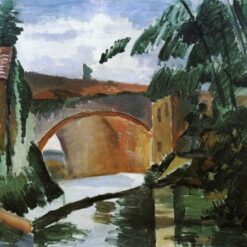 Exquisite Hand-Painted Oil Painting Inspired by Andre Derain's 1912 'The River' - A Post-Impressionist Landscape Gem from Dafen Village Studio for Art Aficionados