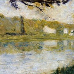 Custom-Made Oil on Wood Painting Inspired by Georges Seurat's 'The Riverside' - Unique Creations Tailored to Your Taste by Dafen Village Studios