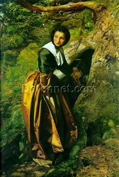 Dafen Village – Inspired Reproduction of John Everett Millais’ “The Royalist” in Romantic Genre