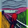 High-Quality Reproduction Oil Painting of Andy Warhol's 1984 'The Scream (after Munch)' Pop Art Figurative Work - A Must-Have for Interior Designers and Pop Art Collectors from Dafen Village