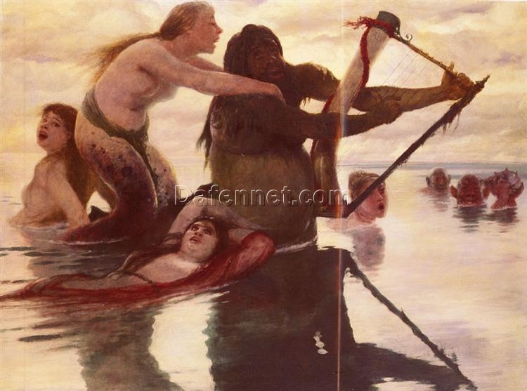 Captivating Symbolist Seascape INSPIRED BY Böcklin’s The Sea