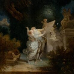 Dafen Village's Exquisitely Crafted “The Sermon of Love” Inspired Rococo Genre Oil Painting for Art Connoisseurs