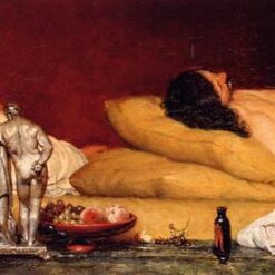 Exquisitely Hand - Painted Oil Painting Inspired by Sir Lawrence Alma - Tadema's 'The Siesta' (1868) - A Serene Romantic Genre Replica by Dafen Village Artists for Art Enthusiasts and Lovers of Peaceful Scenes