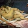 Authentically Rendered 1866 'The Sleepers' (Le Sommeil) by Gustave Courbet - Realist Oil Canvas Nude Painting from Petit Palais, Ideal for Art Connoisseurs
