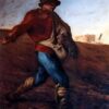Custom-Sized Realist Genre Painting "The Sower" Inspired by Jean-Francois Millet's 1850 Masterpiece - Handmade in Dafen Village