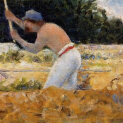 High-Resolution Print Inspired by Georges Seurat's 'The Stone Breaker' - An Affordable Way to Adorn Your Space with Post-Impressionist Genre Art from Dafen Village