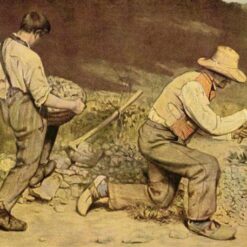 High - Quality 'The Stone Breakers' Style Oil Painting from Dafen Village - A Tribute to Courbet's Realism