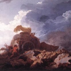 Stunning Wall Art: Dafen Village's Artistic Rendition of “The Storm” in Rococo Style for Interior Enhancement