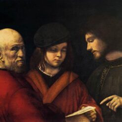High - Quality Replica of Giorgione's 1500 - 1501 'The Three Ages of Man' - High Renaissance Allegorical Oil on Panel & Canvas by Dafen Village Studio