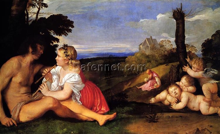 Custom Oil Painting – The Three Ages of Man Inspired by Titian’s Allegorical Masterpiece