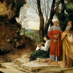 Exquisite Dafen Village Creation: 'The Three Philosophers' Inspired by Giorgione (1508 - 1509) - High Renaissance Genre Oil Painting on Canvas