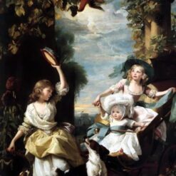 Museum-Quality Replica of “The Three Youngest Daughters of George III” INSPIRED BY John Singleton Copley’s 1785 Neoclassical Masterpiece