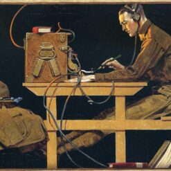 Dafen Village Presents: Inspired by 1919 Norman Rockwell's 'The US Army Trades' - Regionalism Oil Canvas Artwork