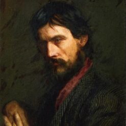 Hand-Painted Replica of Thomas Eakins' "The Veteran (Portrait of Geo. Reynolds)" - Intimate Realist Portrait Oil Painting on Canvas from Dafen Village, Ideal for Art Lovers and History Buffs