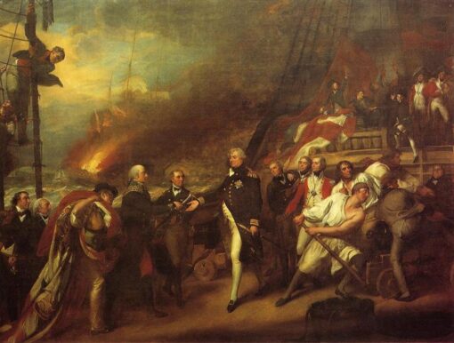 Authentic Dafen Village Reproduction: The Victory of Lord Duncan INSPIRED BY Copley’s 1789 – 1799 Romantic Battlepiece
