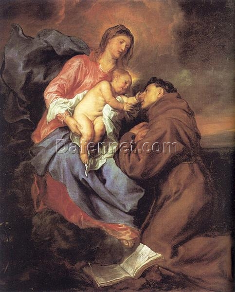 Baroque Splendor – “The Vision of St Anthony” Inspired Oil Canvas Painting Crafted by Dafen Village Artists