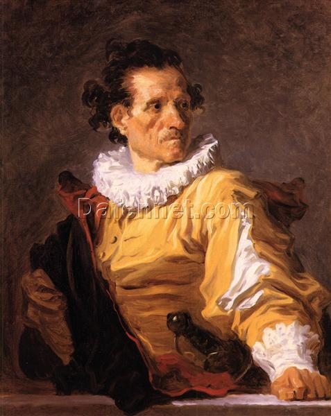 Collector’s Gem: Dafen Village’s “The Warrior” Inspired High-Quality Rococo Portrait Oil Painting