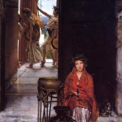 Hand - Painted Oil Painting on Canvas Inspired by Alma - Tadema's The Way to the Temple - Direct from Dafen Village Studio