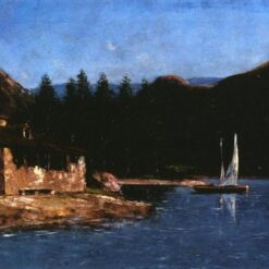 High-Definition Print Inspired by Gustave Courbet's 'The White Sail' (1877) - An Affordable Gateway to Realist Maritime Landscape Art from Dafen Village