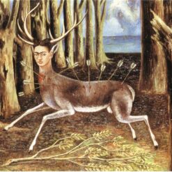 Custom Oil Painting Inspired by Frida Kahlo’s The Wounded Deer – Hand-Painted Naïve Art Reproduction from DaFen Village Studio | Symbolic Mexican Fine Art for Home and Office Décor