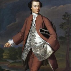 Authentic Dafen Village Reproduction: Theodore Atkinson Jr INSPIRED BY Copley’s c.1757 - 1758 Neoclassical Portrait