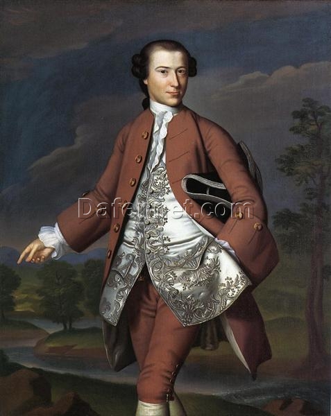 Authentic Dafen Village Reproduction: Theodore Atkinson Jr INSPIRED BY Copley’s c.1757 – 1758 Neoclassical Portrait