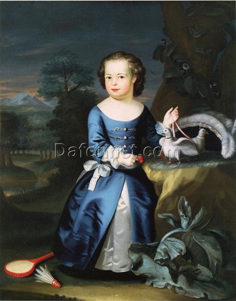 Authentic Dafen Village Reproduction: Thomas Aston Coffin INSPIRED BY Copley’s 1758 Neoclassical Portrait