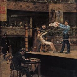 Hand-Painted Replica of Thomas Eakins' "Between Rounds" (1898 - 1899) - Riveting Realist Genre Painting Oil on Canvas from Dafen Village, Ideal for Art Lovers and Boxing Enthusiasts