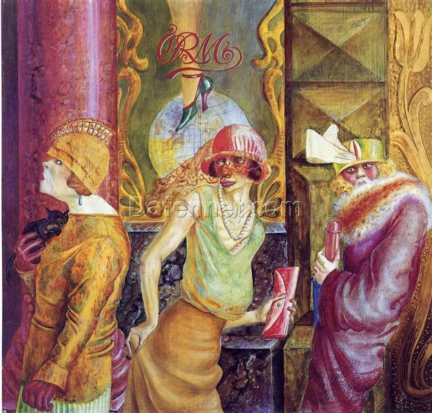 High – Quality Reproduction of Otto Dix’s “Three Prostitutes on the Street” (1925) – An Expressionist Masterpiece