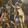 The Fall of Man Inspired by Titian – Mannerist Religious Oil Painting from Da Fen Village Studio