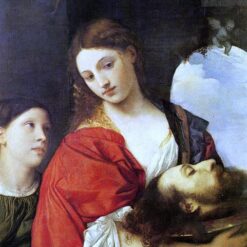 Custom Oil Painting – Salome Inspired by Titian’s Masterpiece for Religious Art Enthusiasts