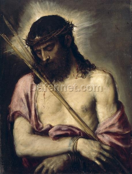 “Mannerist Religious Art – Ecce Homo Inspired by Titian – Custom Oil Painting from Da Fen Village