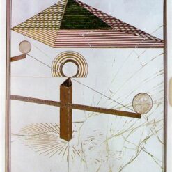 Authentic - Looking Reproduction of Marcel Duchamp's 'To Be Looked at (from the Other Side of the Glass) with One Eye, Close to, for Almost an Hour' - Handmade Dada Figurative Oil on Glass Artwork by Dafen Village Artisans