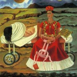 Inspired by Frida Kahlo – Tree of Hope, Remain Strong | Hand-Painted Oil Painting | Surrealist & Symbolic Art | DaFen Village Studio