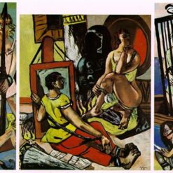 Museum - Grade Reproduction of Triptych of the Temptation of St. Anthony INSPIRED BY Max Beckmann