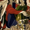 Two Kneeling Figures" – Cubist Artwork by Tamara de Lempicka | Museum-Quality Oil Painting