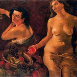 Custom - Sized Neoclassical Nude Painting 'Two naked women and still life' Inspired by Andre Derain's 1935 Masterpiece, Handmade in Dafen Village