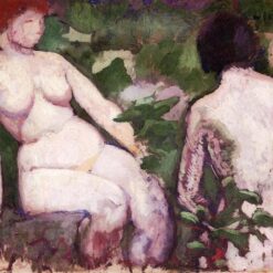Authentic - Looking Reproduction of Marcel Duchamp's 'Two Nudes' - Handmade Post - Impressionist Nude Oil Painting on Canvas by Dafen Village Artisans