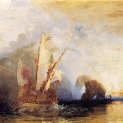 Epic Romantic Marina Masterpiece: 'Ulysses Deriding Polyphemus' by J.M.W. Turner (1829) - A National Gallery Gem