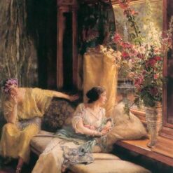 Customizable Oil Painting Inspired by Alma - Tadema's Vain Courtship - Handmade in Dafen Village