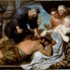Unique Wall Art: Dafen Village's Artistic Rendition INSPIRED BY “Samson and Delilah” by Anthony van Dyck in Baroque Style for Interior Transformation