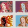 Exquisite Handmade 'Venere Dopo Botticelli' Pop Art Portrait Oil Painting - Inspired by Andy Warhol (1966), Crafted in Dafen Village Oil Painting Studio