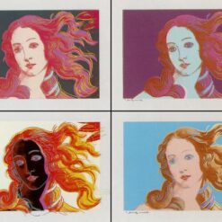 Exquisite Handmade 'Venere Dopo Botticelli' Pop Art Portrait Oil Painting - Inspired by Andy Warhol (1966), Crafted in Dafen Village Oil Painting Studio