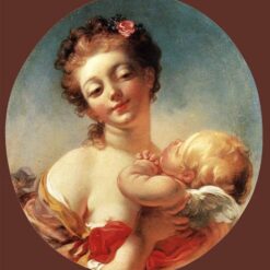 Exquisite Dafen Village Artistic Rendition “Venus and Cupid” Inspired Rococo Mythological Oil Artwork