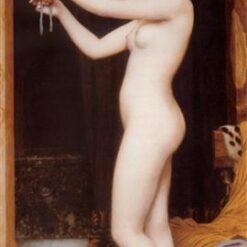 Authentic - looking 'John William Godward Inspired' Oil Painting of 'Venus Binding her Hair' from 1897, Hand - crafted in Dafen Village for Neoclassical Mythological Painting and Fine Art Collectors